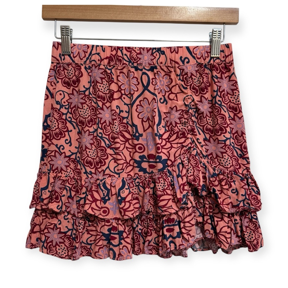 Scotch‎ & Soda Scotch R’Belle Floral Ruffle Hem Skirt